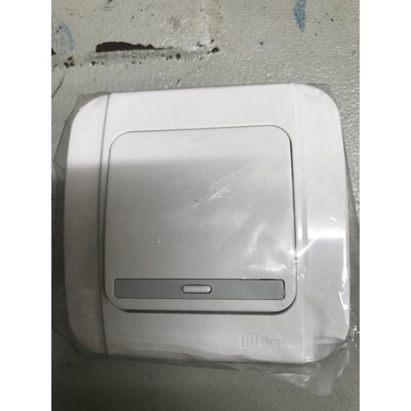 Saklar - Perlengkapan Listrik - Saklar Broco Broco Galleo Snow White Saklar Tunggal/Engkel Produk