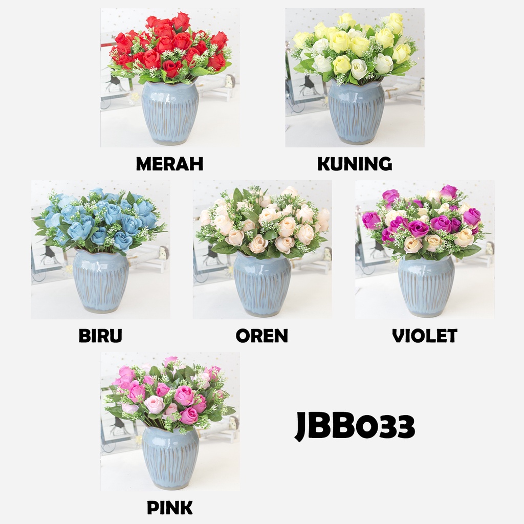 Bouquet bunga JBB033 Artifisial Dekorasi Rumah Happyonshop