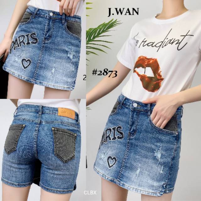 Jwan2873/rok celana jeans import/celana stretch/rok celana
