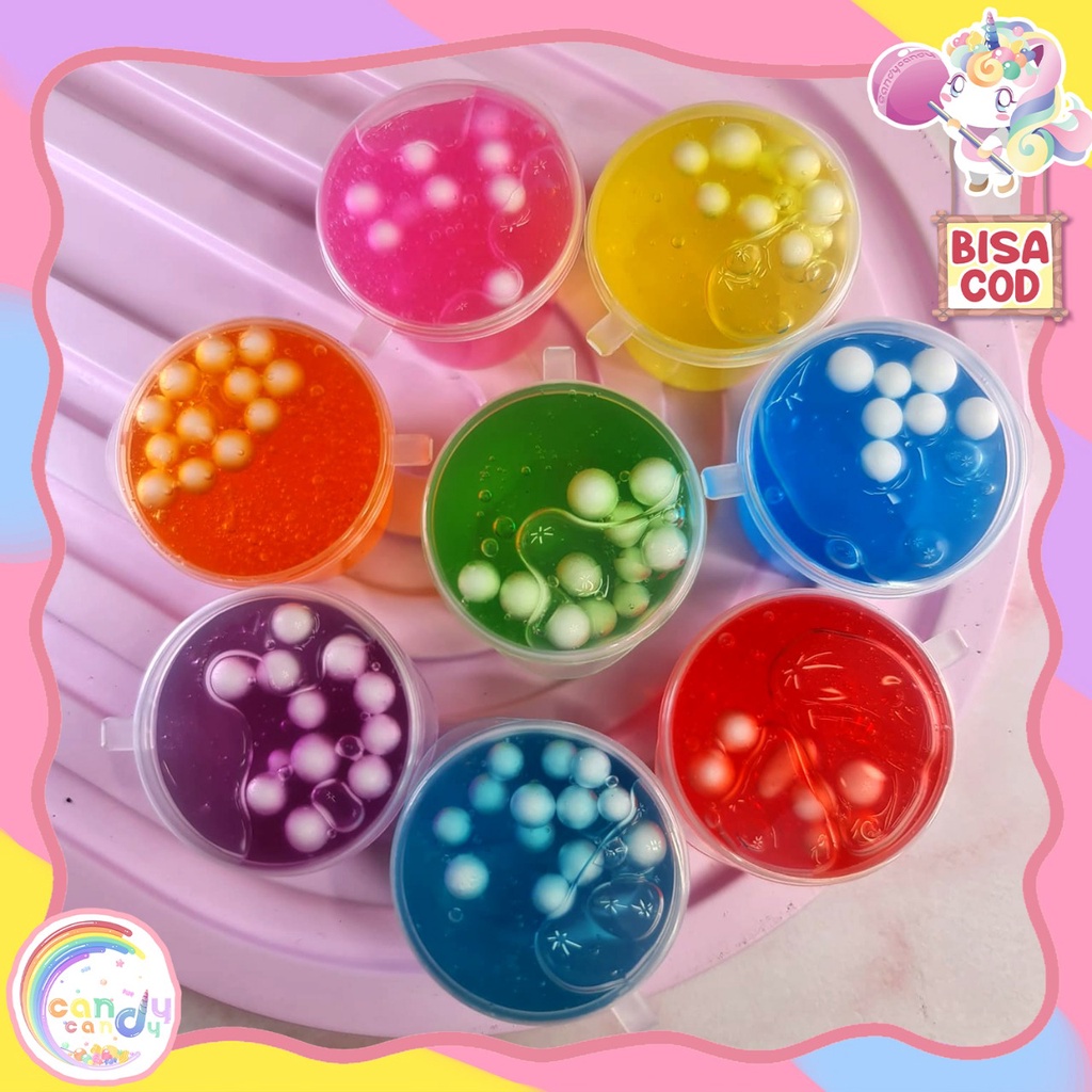 slime mini cup no label by candy tersedia harga grosir