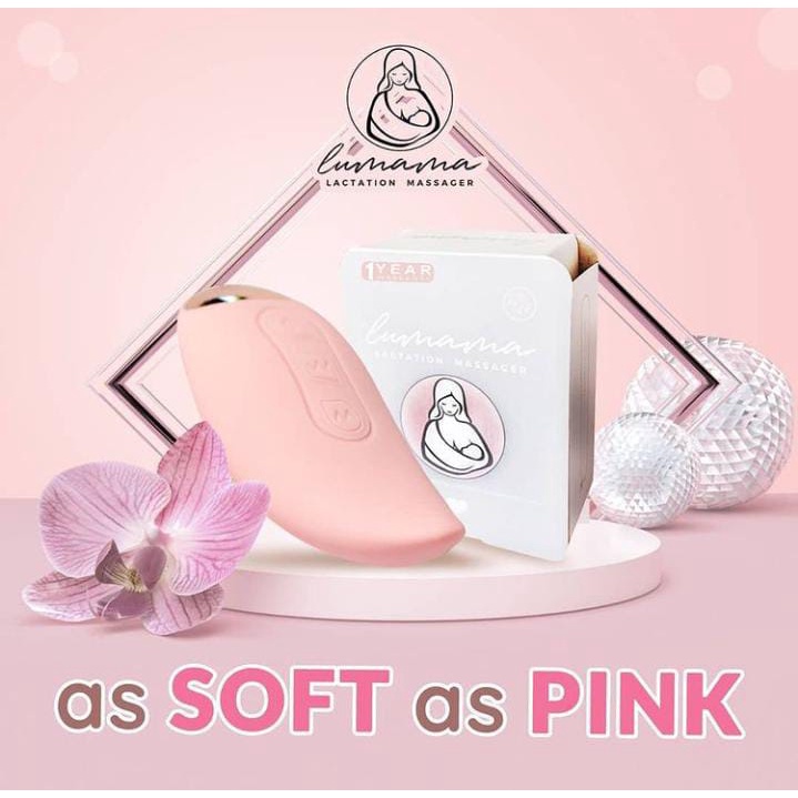 Lumama Lactation Massager - GARANSI RESMI 1 TAHUN / alat pijat payudara / melancarkan asi / menghilangkan nyeri payudara / portable / travel size/ kinmade / compact size/ mango shape/ pompa asi /perlengkapan menyusui/ alat pereda mastitis