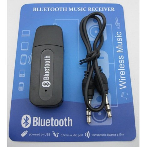 [ BISA COD ] USB Bluetooth Music Audio Receiver Transmitter Mobil Speaker Penyambung Bluetooth