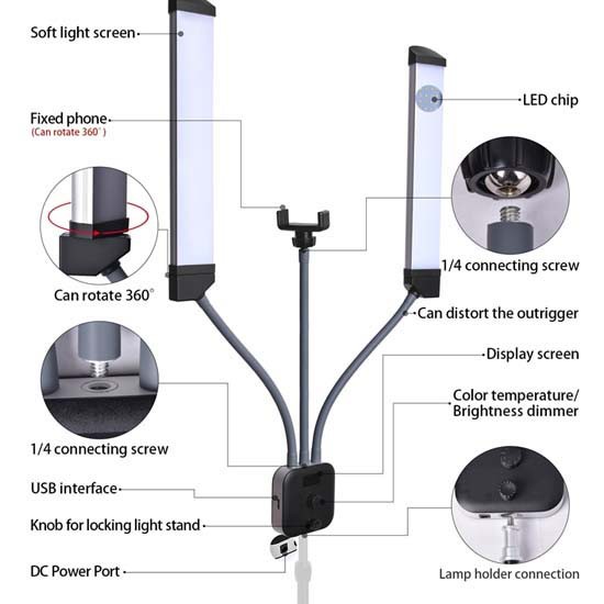 Fotoplus Dual LED Bar DL-60