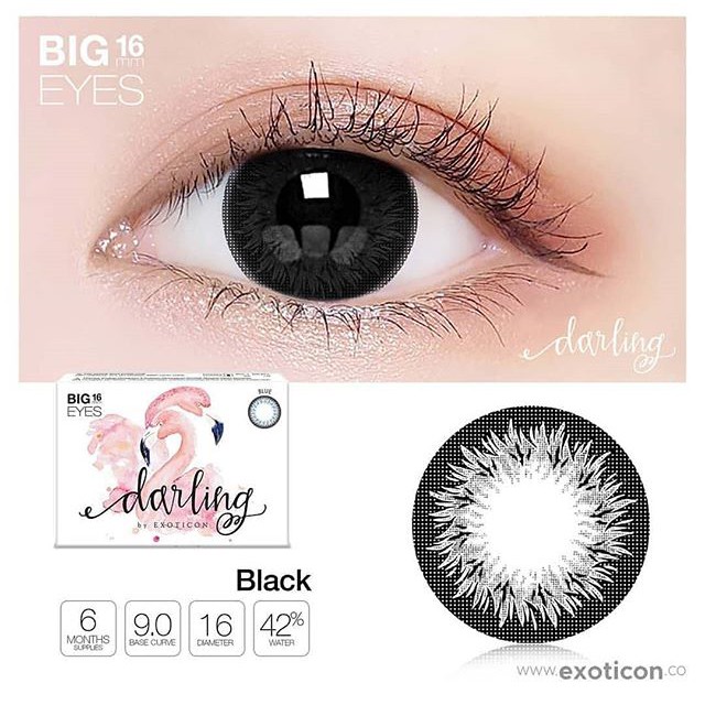 SOFTLENS X2 DARLING NORMAL BIG EYES 16MM BY EXOTICON GRATIS TEMPAT SOFLEN