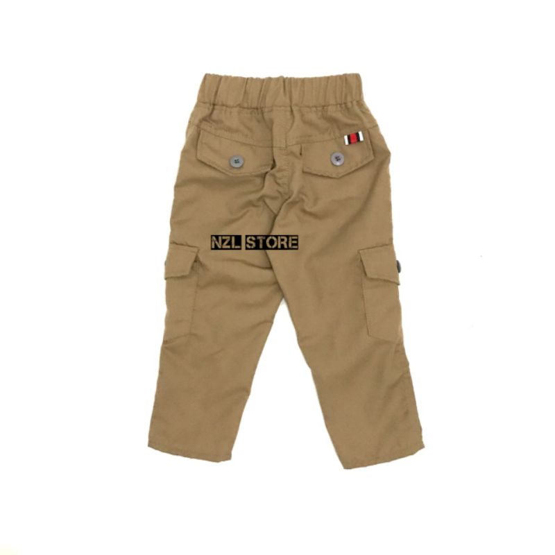 (BISA COD) Celana Chino Cargo Anak Panjang Original Usia 1-15 Tahun Cewe Cowo