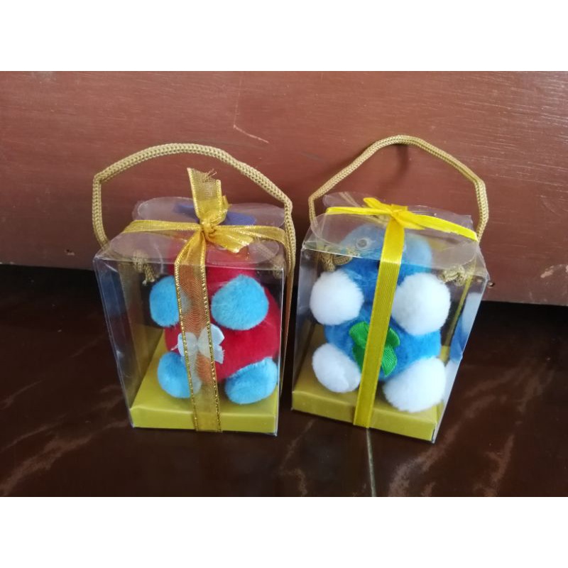 BONEKA CUTE MINI LUCU DALAM MIKA GANTUNG /GANTUNGAN KUNCI BONEKA KEMASAN MIKA - KADO - SOUVENIR-4