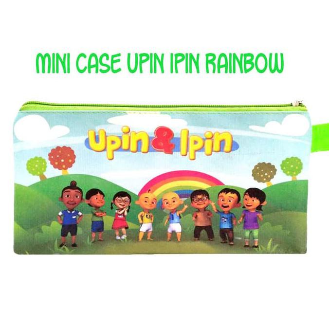 promo Mini Case Upin Ipin Rainbow Tempat Pensil Stationary Pencil Case