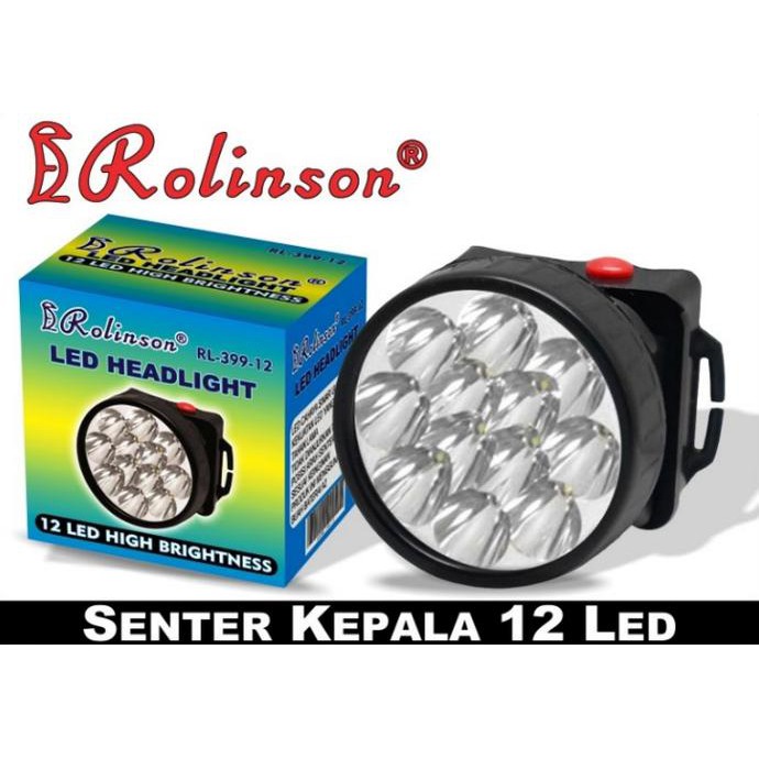 Dapatkan Senter Kepala Rollinson 12 Led Rl-399-12 Murah