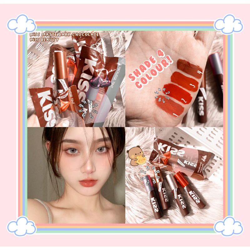 PROMO ECER!!!LIP GLOSS KISS DARK CHOCOLATE KISS BEAUTY 71029