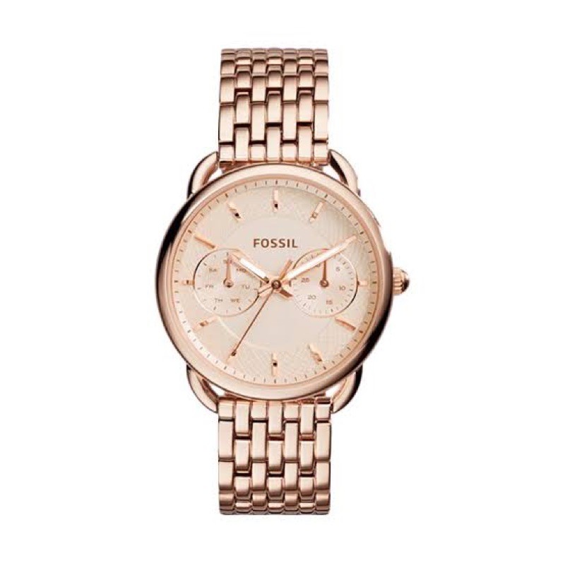 Jam Fossil Watch Tailor Chronograph ES3713 rose gold