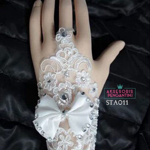 [STOCK TERBATAS] SARUNG TANGAN ANAK WEDDING GLOVES ACCESORIES PENGANTIN STA011