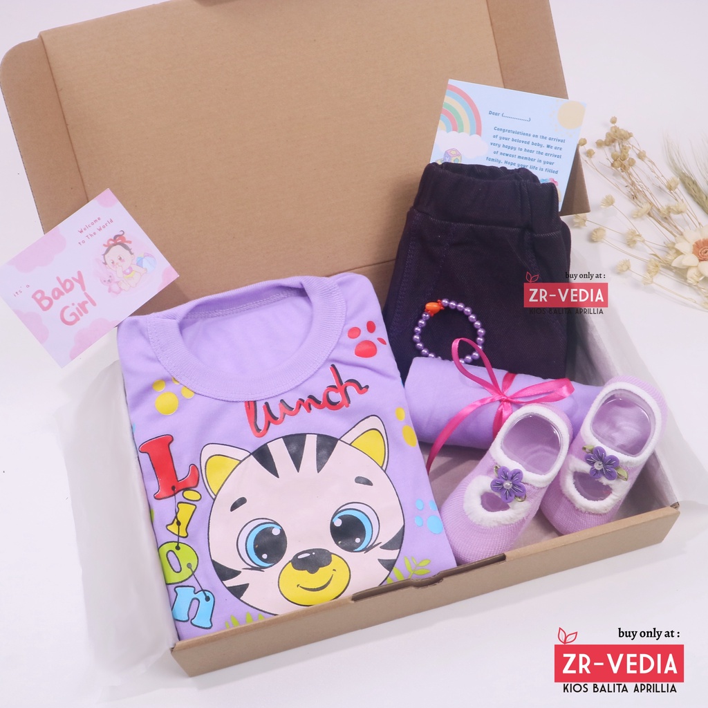 [LILAC SERIES] Hampers Baby 0-12 Bulan / Gift Kado Lahiran Bayi Perempuan New Born Hadiah Month Import