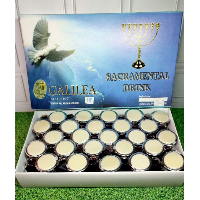 

1 box-anggur cup perjamuan kudus- roti polos-non alkohol-PROMO-Original Product