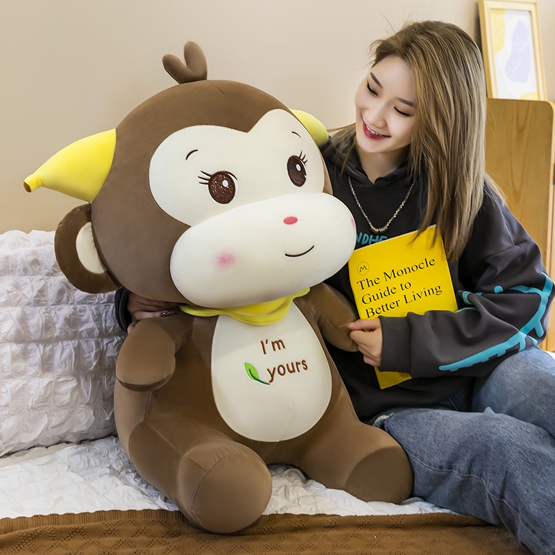 Bt21 Jumbo Lying Baby Cushion Big Official Boneka Doll Korea Korean Pillow Bts Sitting Rj Boneka Monyet Lucu / Boneka Monkey I'M You