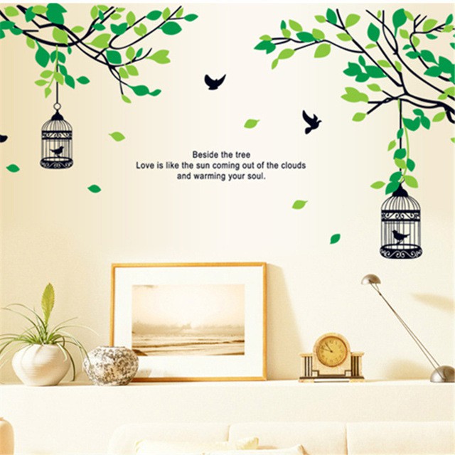 Wall Sticker Dinding XL Ranting Pohon Kandang Burung DBS AY 9045