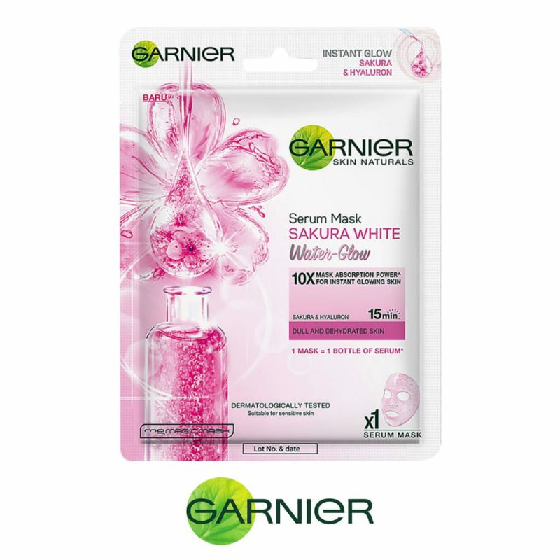 GARNIER Serum Mask Sakura White Water Glow 28g.