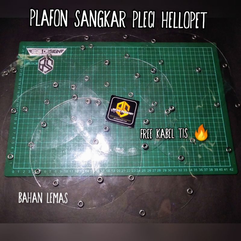 plafon atap sangkar burung pleci helopet atau bulat fiber bening
