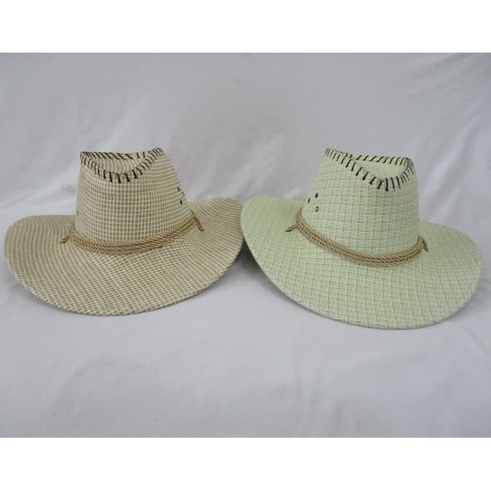 Topi Cowboy Koboy Koboi Amerika TALI ANYAM TEBAL Anak Remaja Dewasa***TOP
