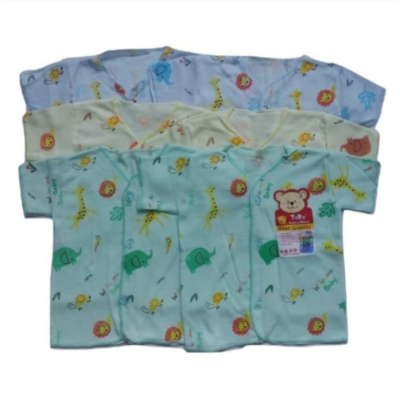 baju bayi merk Tara putih dan warna  0/3 SL.Pdk.pjng/pcs