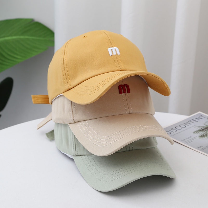 Letter Embroidery Baseball Cap Korean Style Trendy Personality