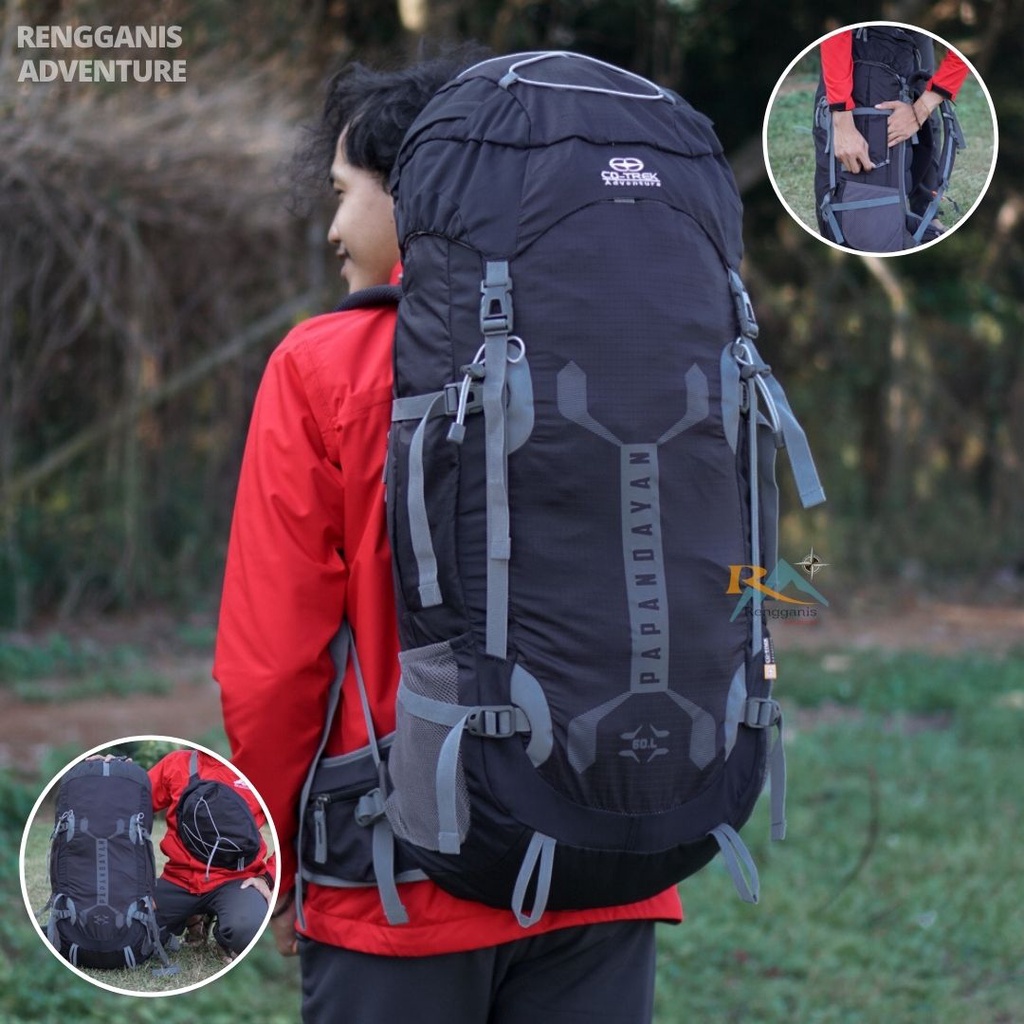 TAS GUNUNG CARRIER CO-TREK PAPANDAYAN 60 LITER RANSEL PENDAKI GUNUNG CO TREK