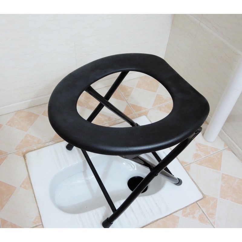 Kursi Toilet Bangku Toilet Lipat Bangku Toilet Bergerak Untuk Wanita Hamil Toilet Lansia Cacat Potty Chair Portable Foldable Chair Toilet Commode Medical Chair Old Folks Adult Pregnant Women Toilet Chair