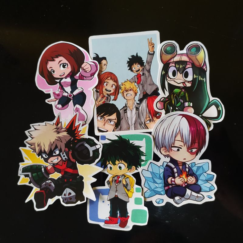 

STICKERS PACK 6 PCS ANIME | BOKU NO HERO ACADEMIA