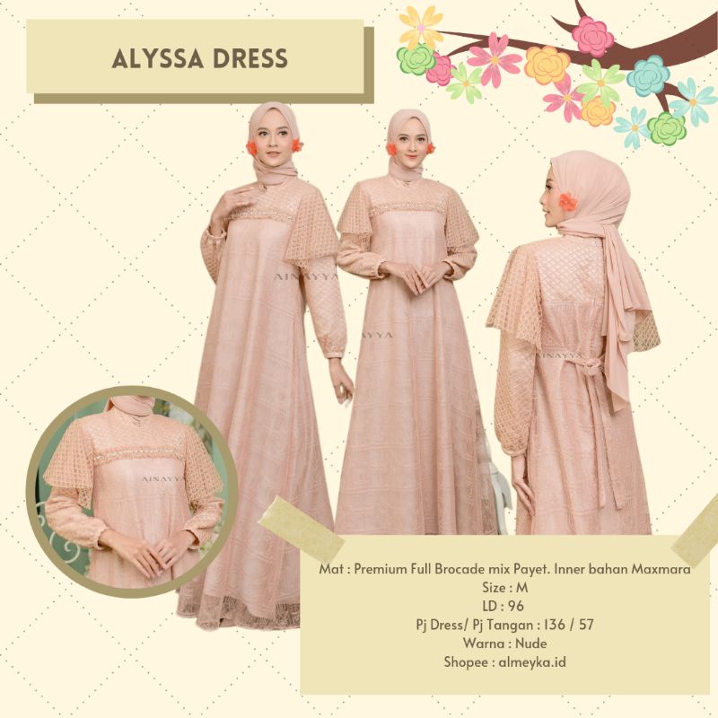 Alyssa Dress by Ainayya Nude