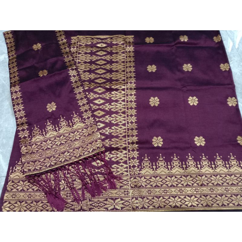 songket silungkang warna manggis gold