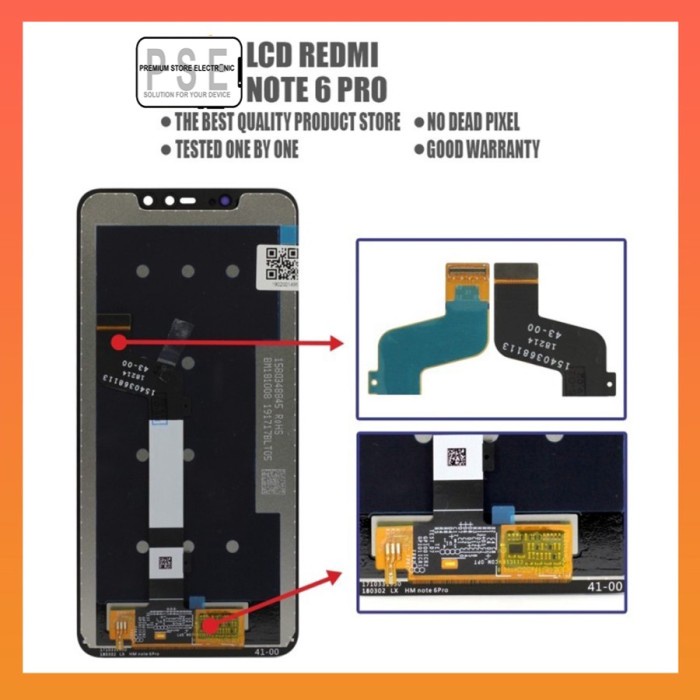 LCD Xiaomi Redmi Note 6 Pro Fullset Touchscreen ORIGINAL Garansi