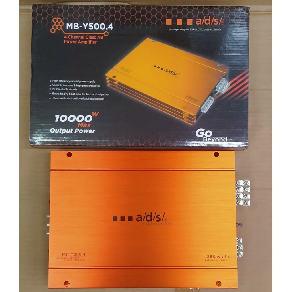 Power Amplifier Mobil ADS MB - Y500.4, 4-channel / 2-channel, ORI