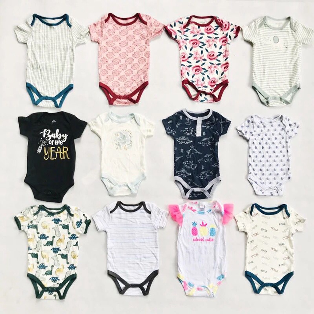 Baby Jumper Baju terusan bayi Import Premium Baju Jumper Bayi bahan katun Jumper Baby Mix isi 5 pcs Baju Bayi Bahan katun Import