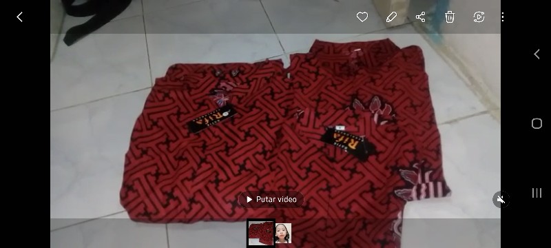 (bisa Cod) Batik Rifa Cfbr061 Baju Batik Couple Keluarga Syari Set Family Ayah Ibu & 2 Anak