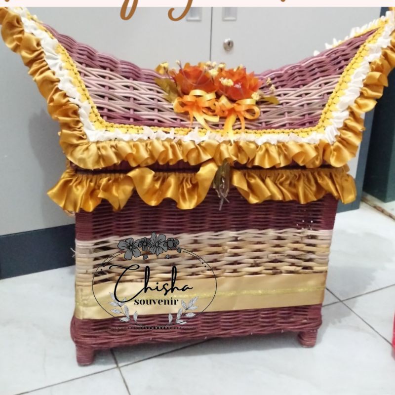 

Kotak Tempat Amplop / Kotak Uang Minang /Kotak Rotan /Angpau Elegan