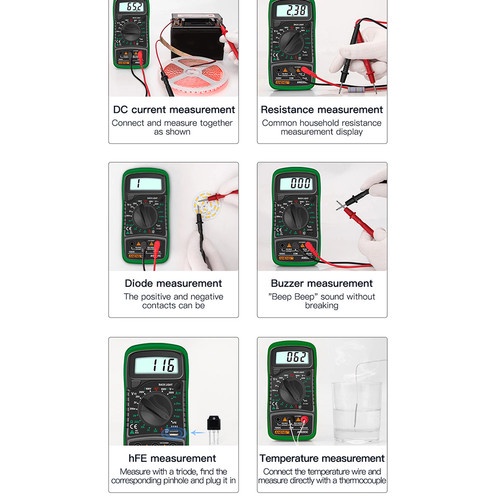 ANENG Digital Multimeter Voltage Tester Pengukur Arus Listrik AN8205C