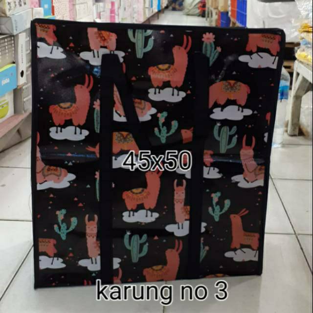 TAS KARUNG, TAS PASAR, TAS BELANJA , UKURAN 45X50X19. NO 3