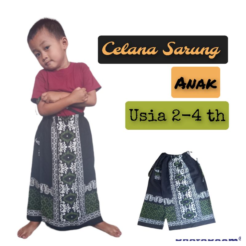 Celana Sarung Anak-Batik Usia 2-8 tahun