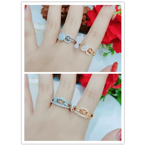 Cincin Xuping Permata Termurah Lapis Emas Perhiasan Fashion T8-17