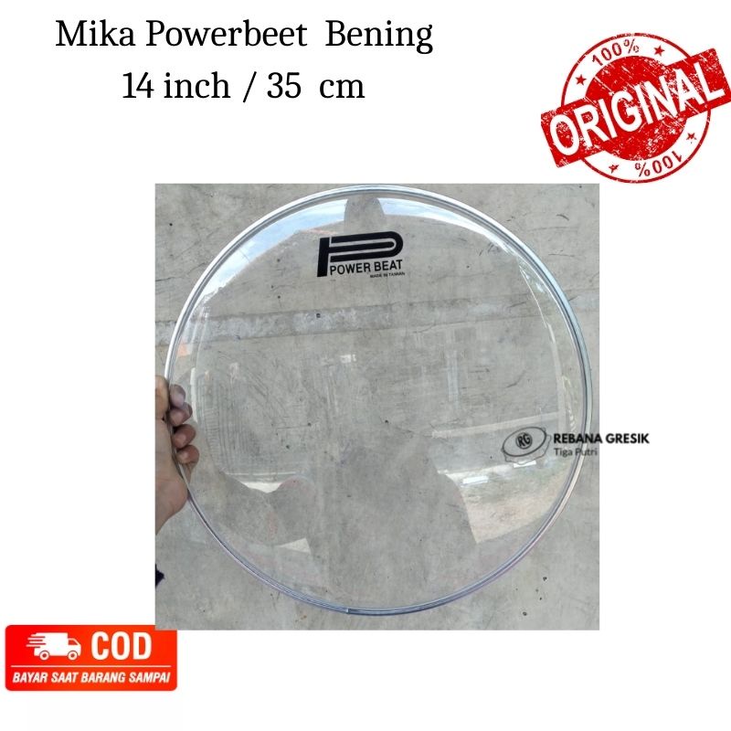 Mika powerbeet buat Bas Drum Atau Bas Apsi ukiran 14 inci  35cm