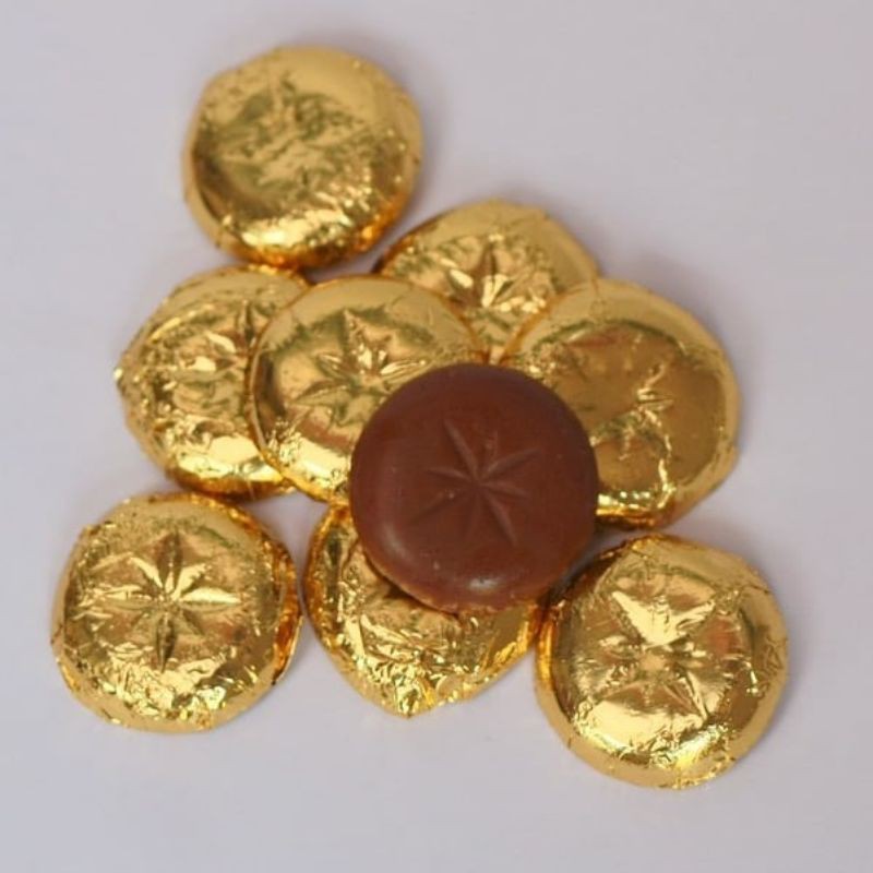 

coklat coin delfi golden roundies ayam jago 250 gr