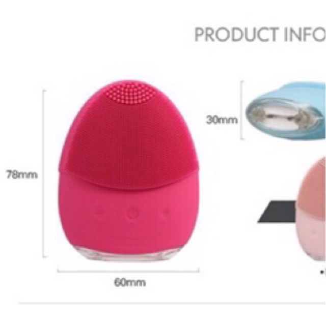 Facial Cleansing Brush Rechargeable Waterproof Pembersih Wajah Elektrik