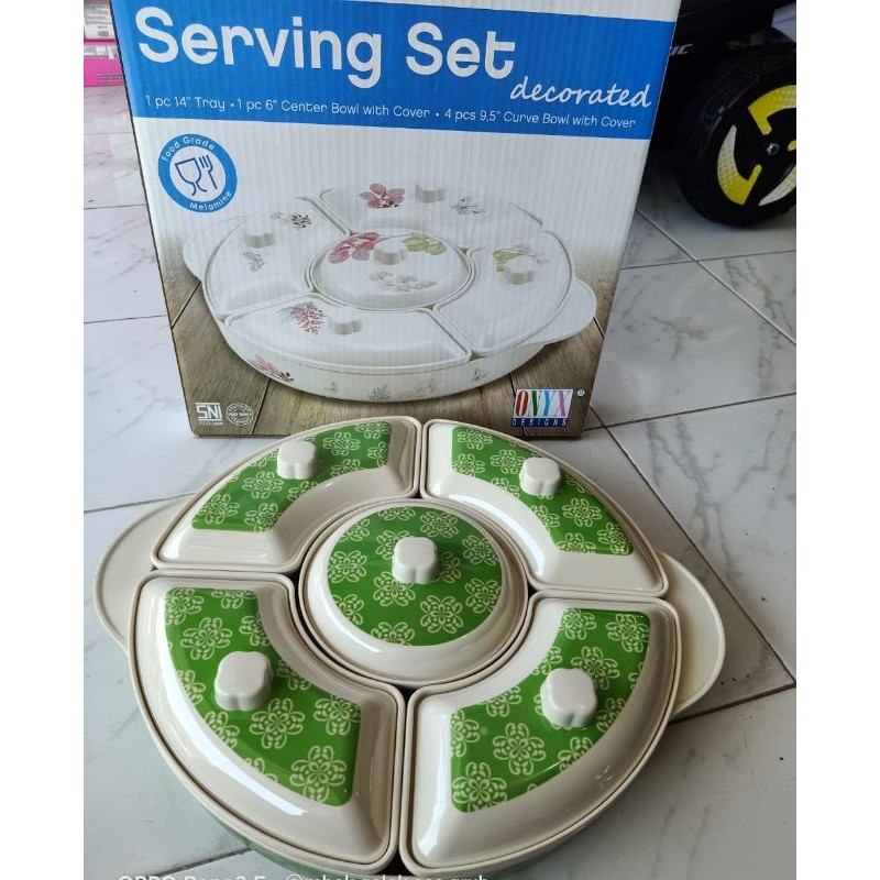 SERVING SET DEKORATED