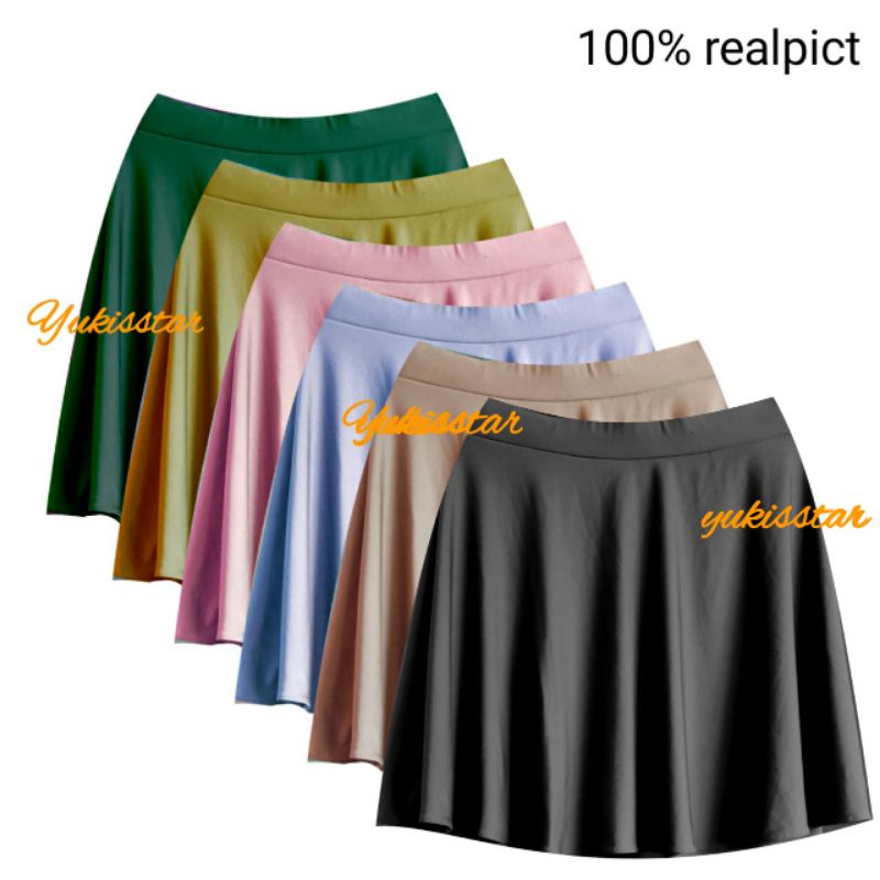 CELANA/ROK SENAM PAYUNG OLAHRAGA ZUMBA AEROBIC SPANDEK JERSEY