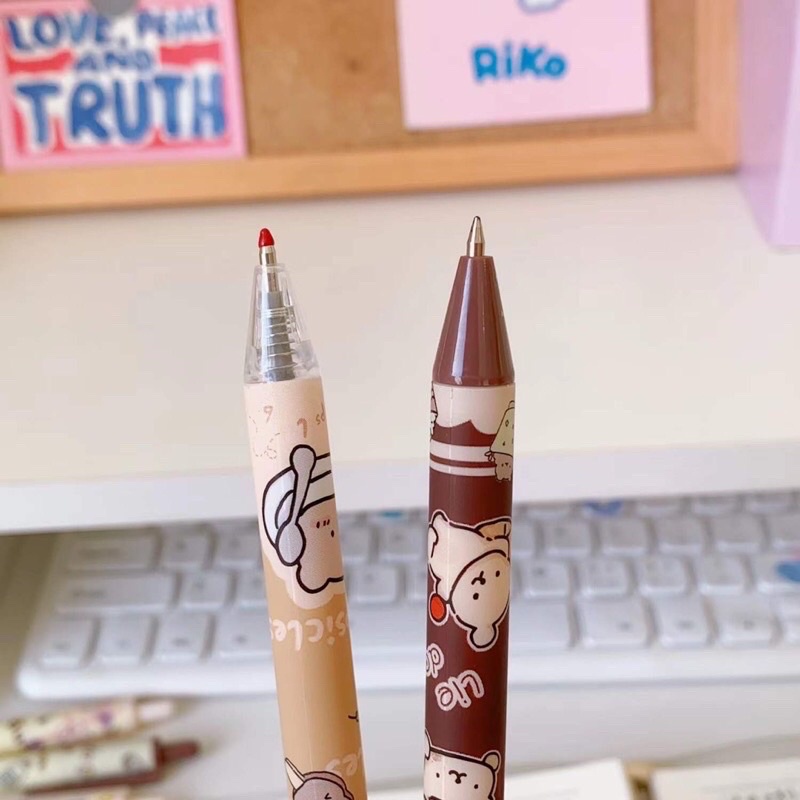 [READY STOCK BISA COD] CUTE PEN GEL RETRACTABLE PULPEN MEKANIK TINTA HITAM LUCU KARAKTER KARTUN HEWAN FANCY ANAK PEREMPUAN KAWAII DEKORASI AESTHETIC GAYA REMAJA SEKOLAH KOREA MURAH VIRAL UNIK IMUT IMPOR BERKUALITAS ELEGAN SIMPLE ANIME CETEK WARNA PINK SET