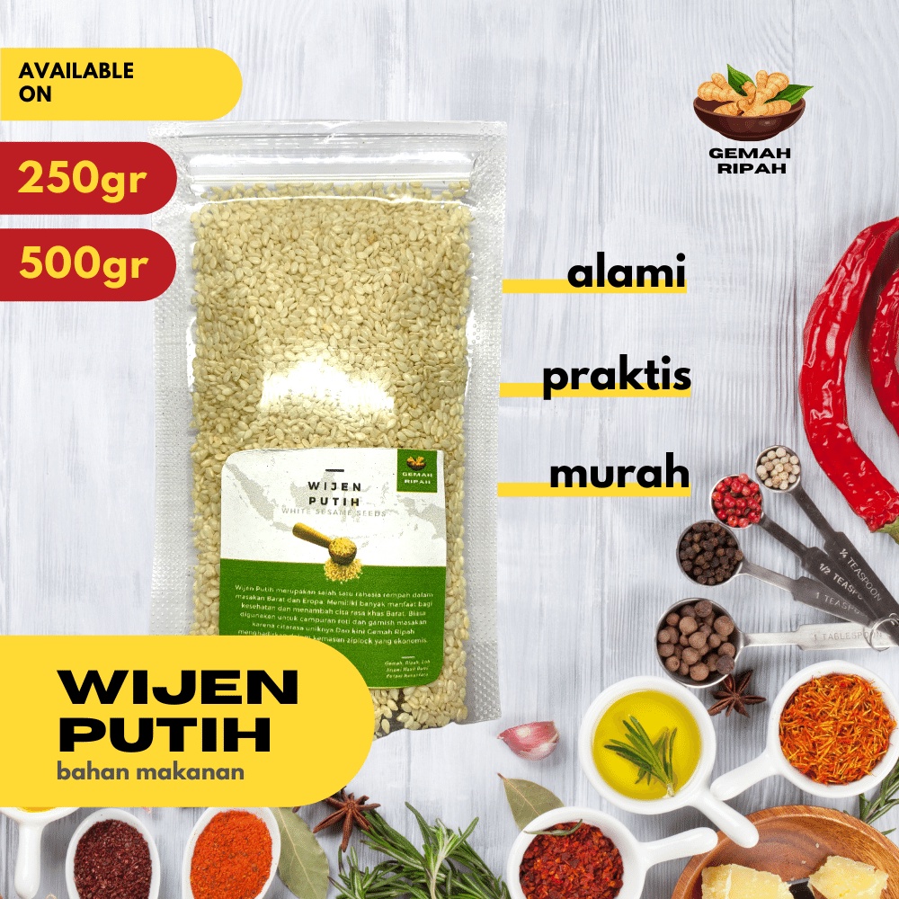 

Biji Wijen Putih 250gram 500gram 1kg Biji Wijen Putih Fresh Roasted Sesame Seed Wijen Sangrai Wijen Putih Sangrai Bahan Kue Bahan Makanan Taburan Donat Kue Bahan Roti Makanan Ringan Sesame Dressing Seed Kewpie Sesame Topping Toping