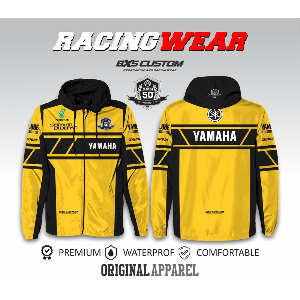 JAKET 50TH ANNIVERSARY YAMAHA | MOTOGP JAKET LIVERY YAMAHA WATERPROOF