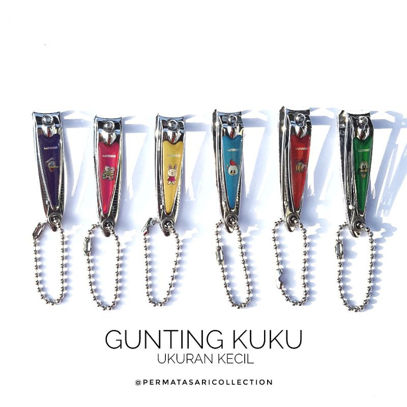 Gunting Kuku Nail Clipper Stainless Motif Kecil Tajam Murah Berkualitas M2000 777 BAICHANG LADY POP