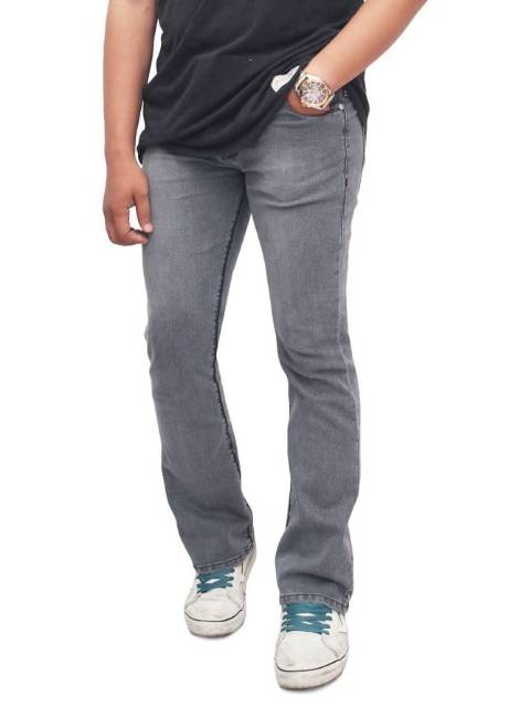 AIRBLACK DENIM TERLARIS / 784 VICTORY celana jeans ABU panjang skinny semi slimfit cowo / cowok /