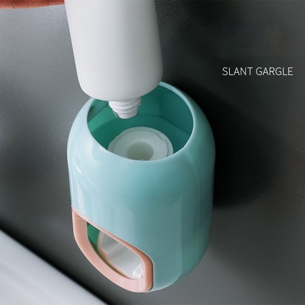 【COD Tangding】Fully Automatic Toothpaste Dispensers Wall-mounted Toothbrush Holders Kid's Quantitative Toothpaste Rack