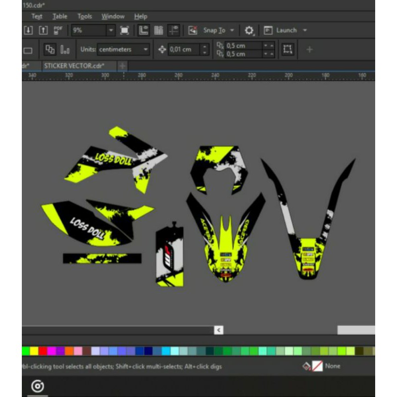 DECAL VIAR CROSS X 150 STABILO